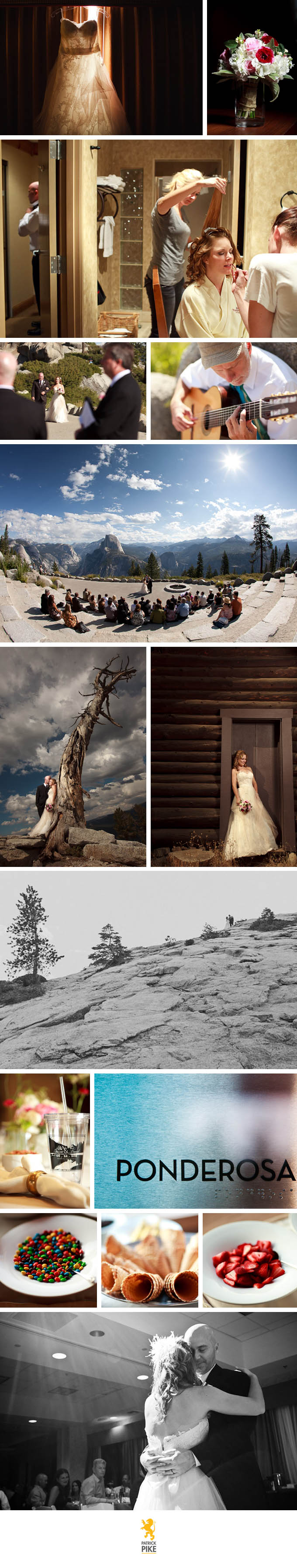 Destination wedding at Glacier Point and Tenaya Lodge